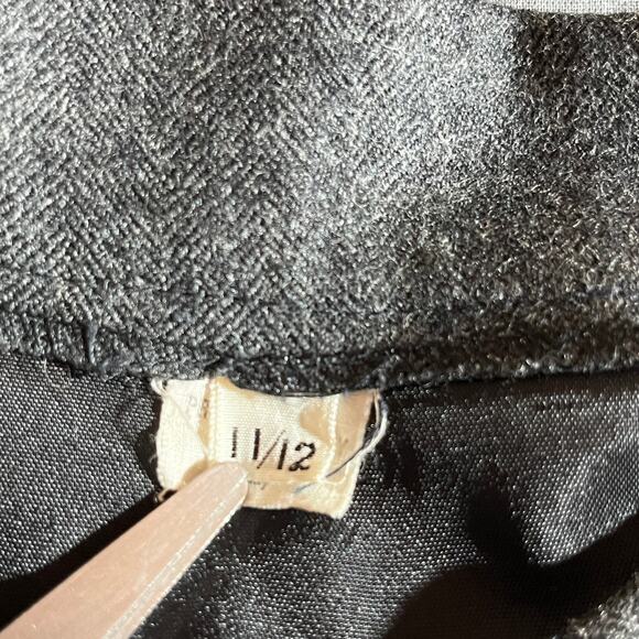 VTG Pierre Cardin‎ Blazer Skirt Set Womens 11/12 Gray Wool Herringbone Career - Picture 13 of 15